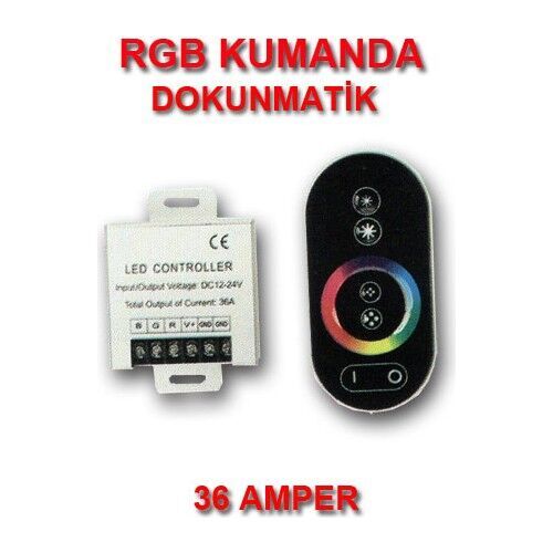 Touch Rgb led Kontrol Dokunmatik Rgb Led Kontrol 12-24Volt 36Amp