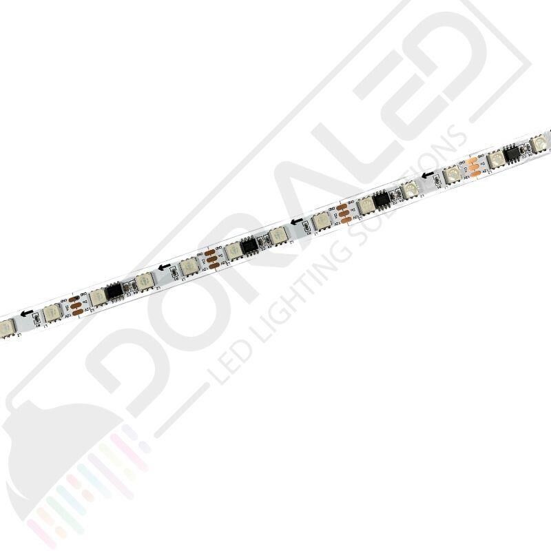 WS2811 ARGB Adreslenebilir Pixel Şerit Led IP20 5M 60Led Magic Led