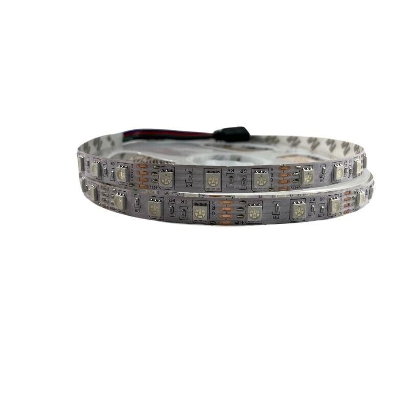 12V 3 Çipli 5050 RGB Şerit Led IP20 Metrede 60 Led (5 Metre)