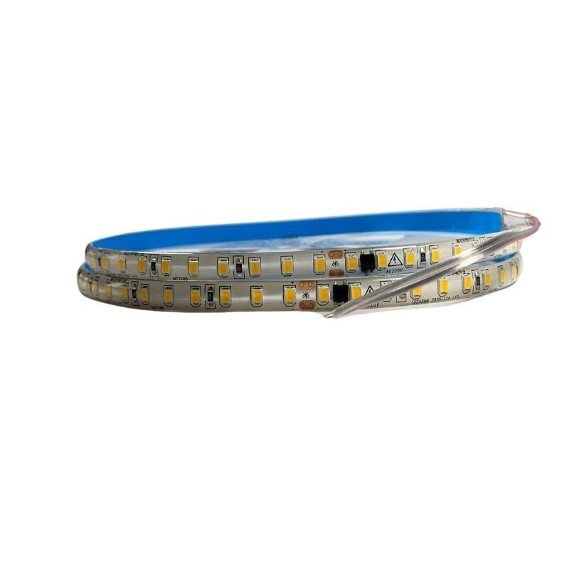220 Volt Dim Edilebilir Şerit Led 10 Cm De Kesilebilir M/120 Led Amber (Sarı) 10M İP20