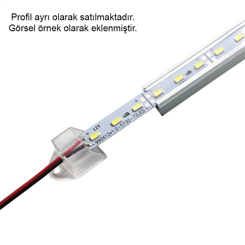 12 Volt BANTLI 5730 Ledli Led Bar  Alüminyum Çubuk Led 72 Ledli 100cm