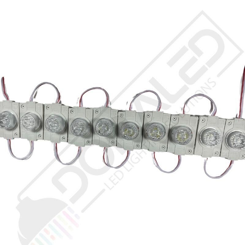 24 Volt Gün Işığı 1,5 Watt Tekli Lensli 3030 Reklamcı Modül IP65 (10 Adet)