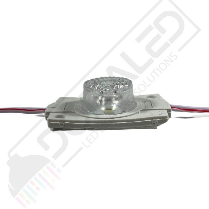 12 Volt Beyaz 1,5 Watt Tekli Lensli 3030 Reklamcı Modül IP65 (10 Adet)