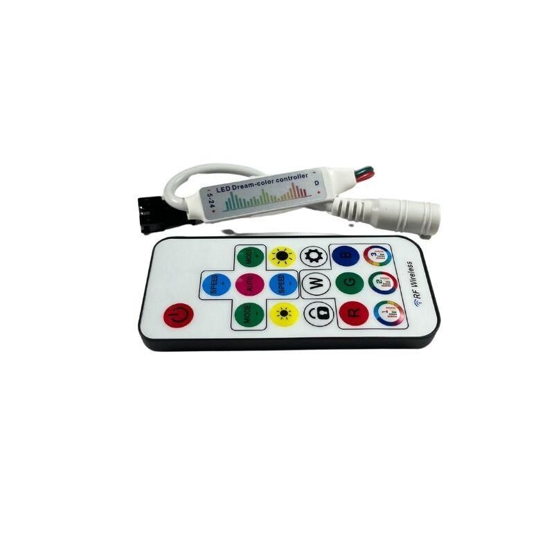 SP104E WS2811-WS2812 Volt ARGB Müzikli Pixel Kontrol Devresi RF Kumandalı Magic Led
