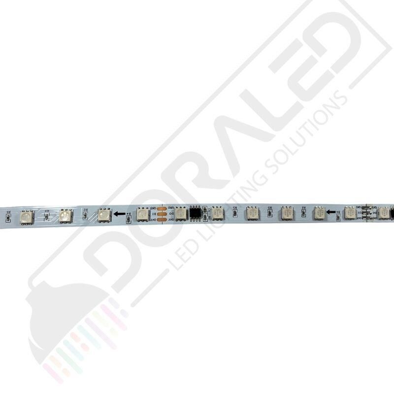24V WS2811 RGB Pixel Şerit Led 60 Ledli IP20 5M