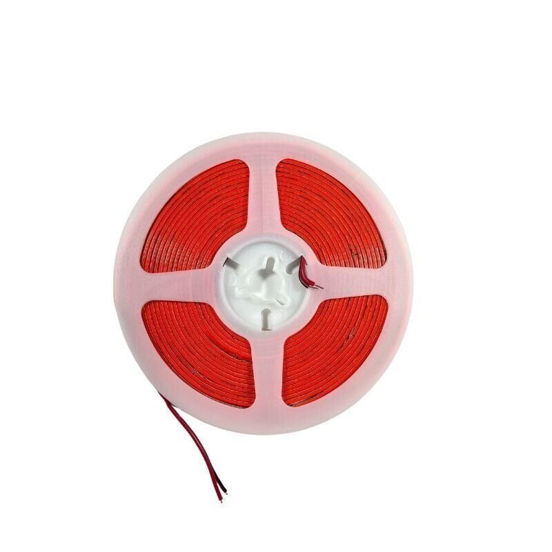 12V 3MM İnce Esnek Cob Şerit Led Kırmızı 400 Ledli IP20 5M