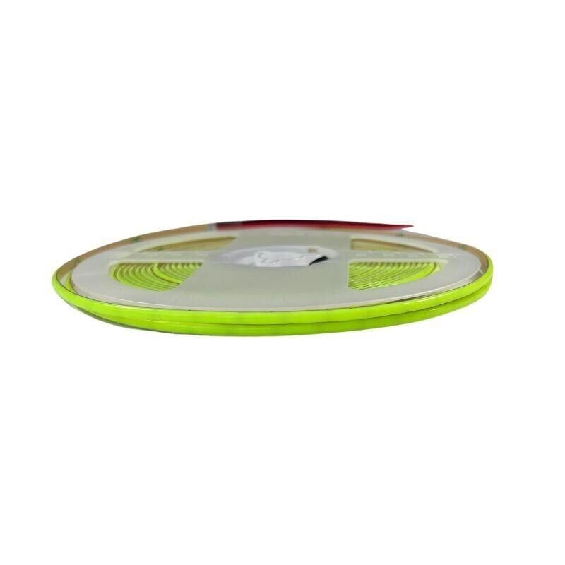 12V 3MM İnce Esnek Cob Şerit Led Yeşil 400 Ledli IP20 5M