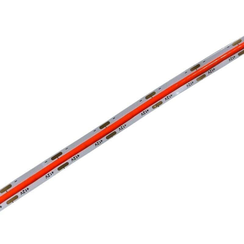12V 8MM Esnek Cob Şerit Led Kırmızı 320 Ledli IP20 5M