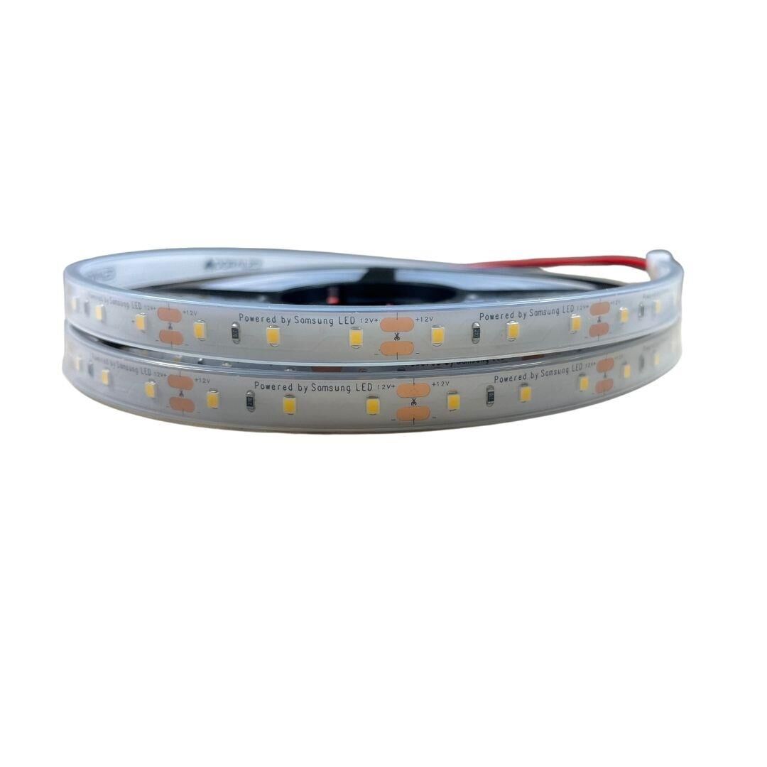 SAMSUNG ŞERİT LED SAMSUNG 60 LEDLİ 2835 SMD 4000K ŞERİT LED 12V 14.4W IP67 5m