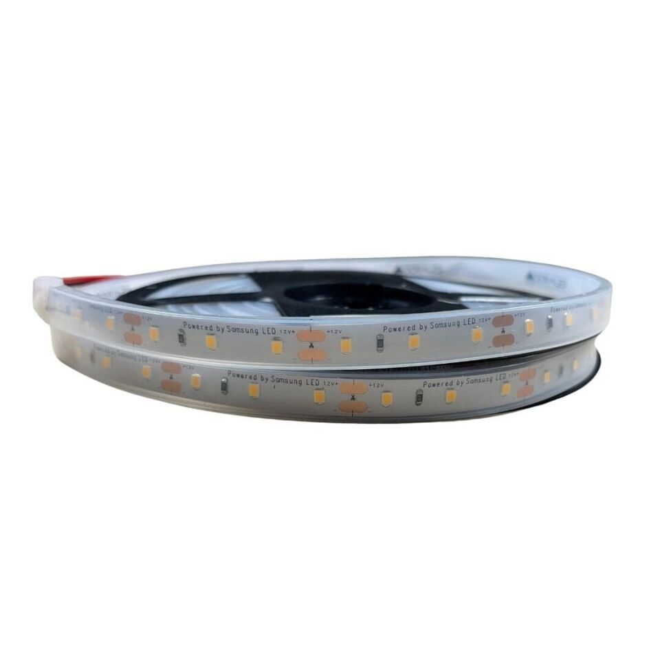 SAMSUNG ŞERİT LED SAMSUNG 60 LEDLİ 2835 SMD 3000K ŞERİT LED 12V 14.4W IP67 5m