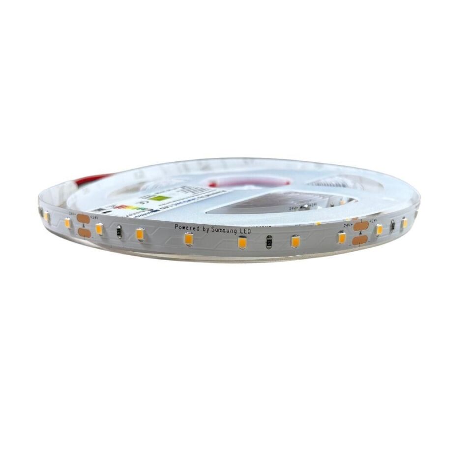 SAMSUNG ŞERİT LED SAMSUNG 60 LEDLİ 2835 SMD 2700K ŞERİT LED 24V 14.4W IP20 5m