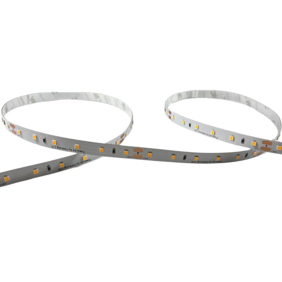 SAMSUNG ŞERİT LED SAMSUNG 60 LEDLİ 2835 SMD 2700K ŞERİT LED 24V 14.4W IP20 5m