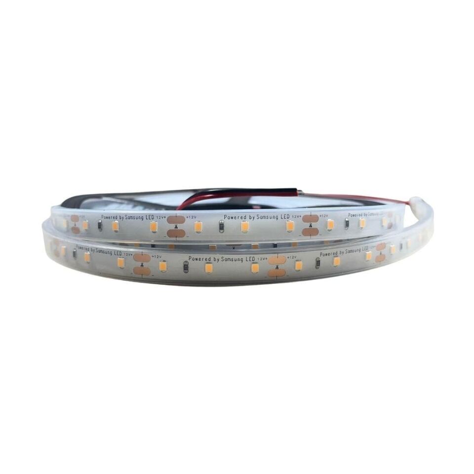 SAMSUNG ŞERİT LED SAMSUNG 60 LEDLİ 2835 SMD 2700K ŞERİT LED 12V 14.4W IP67 5m